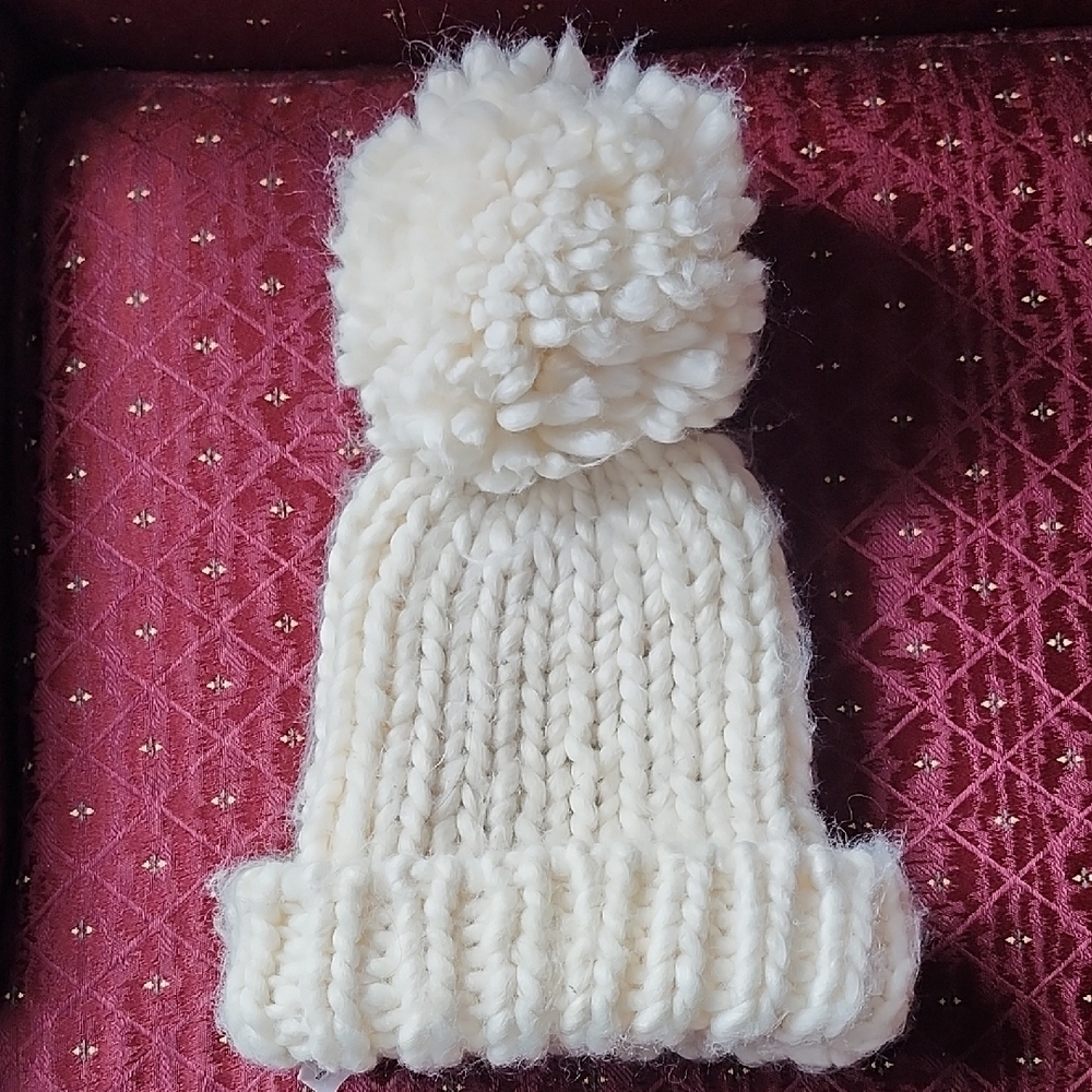 Garage Chunky Knit Beanie with Pom-Pom